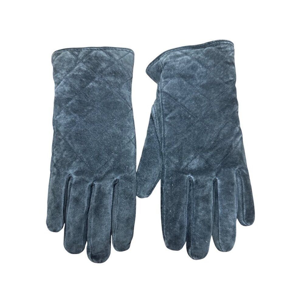 Vintage Black Leather DuPont Thermolite Micro Insulated Gloves Sz‎ Medium